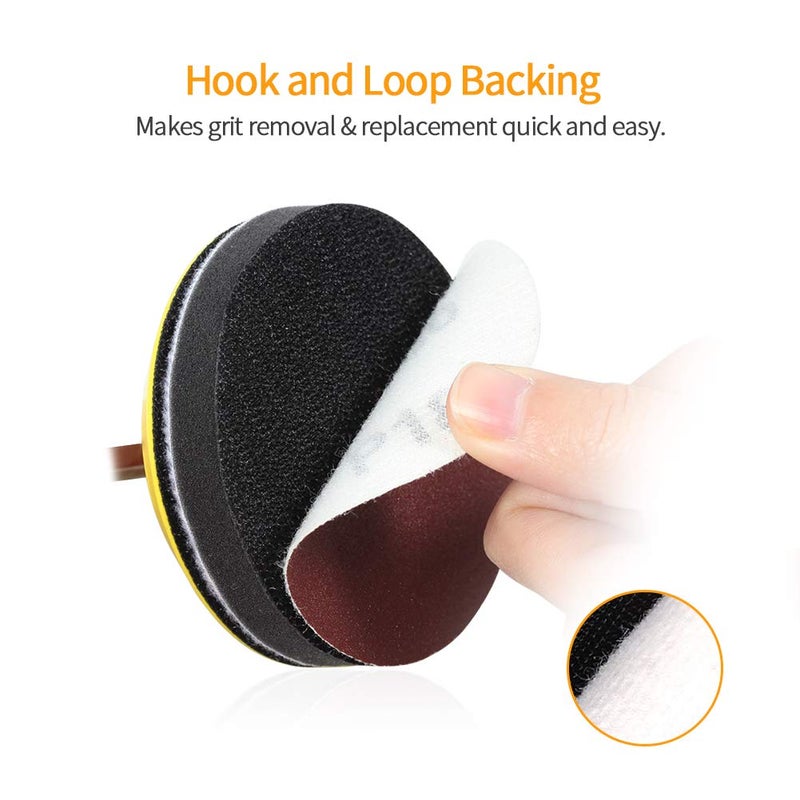 SPEEDWOX Hook and Loop Sanding Discs 100pcs 3 Inch 180 Grit Sandpaper for Wood Drill Grinder Rotary Tools No Hole - Image 4